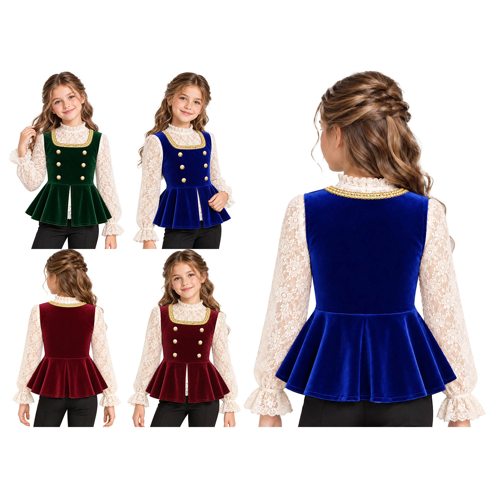 Girls Halloween Medieval Renai - огляд і ціна Tops
