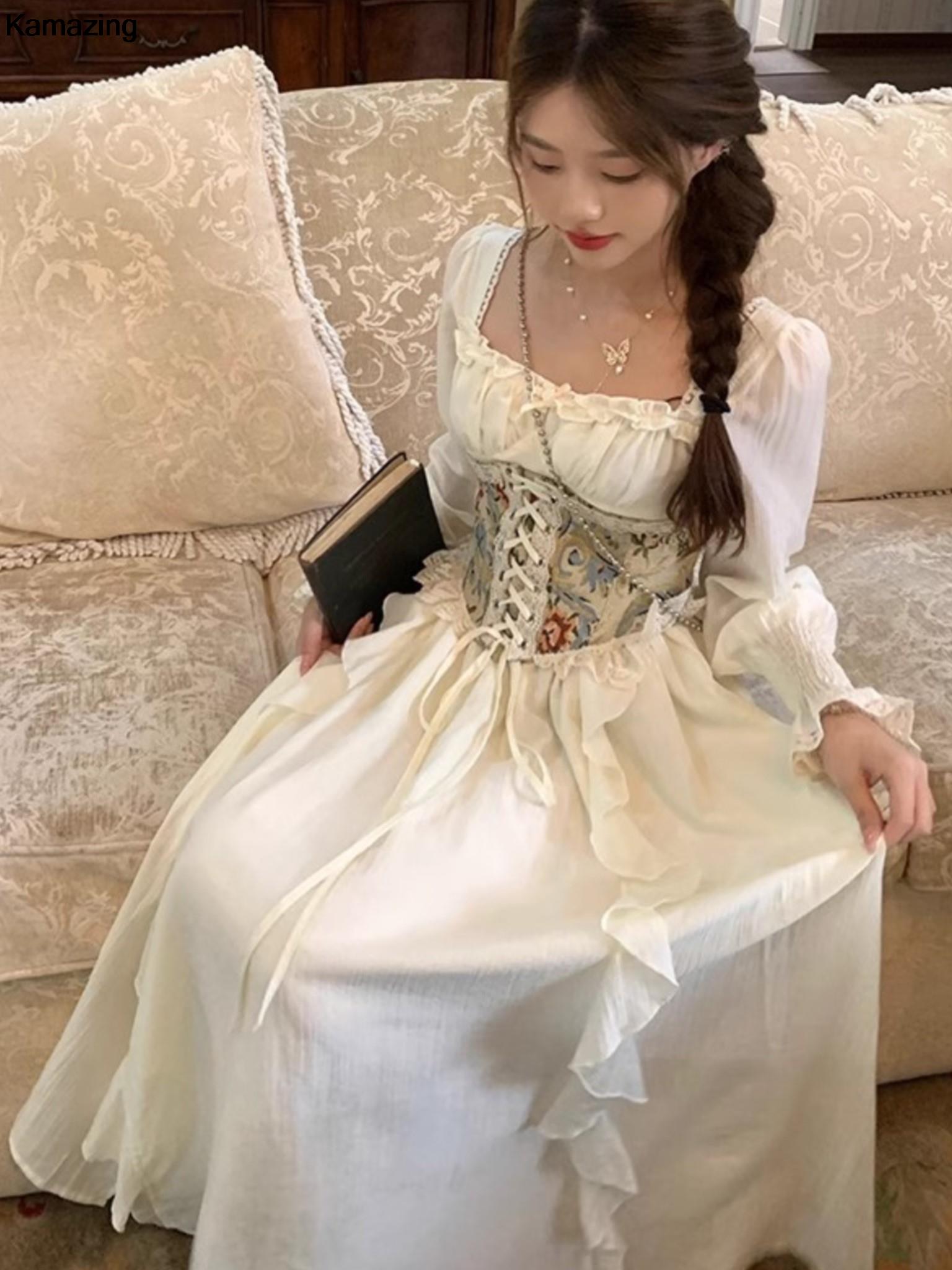 Vintage French Corset Midi Dre - огляд і ціна French Vintage Floral Midi Dress