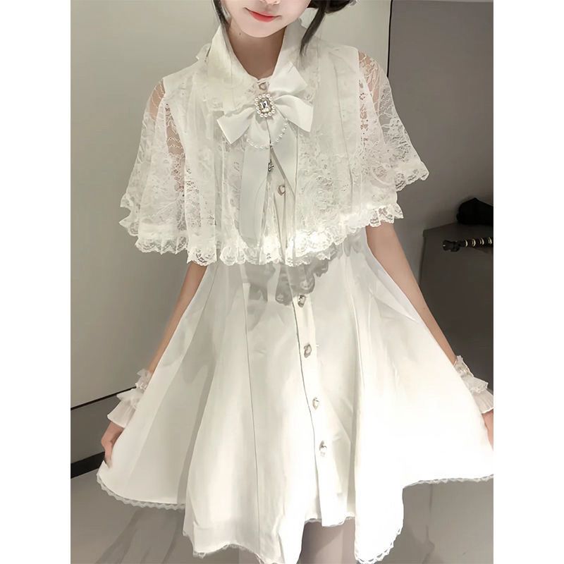 Japanese Gothic Y2k Style Rhin - огляд і ціна Korean Style A Line Shirt Dress