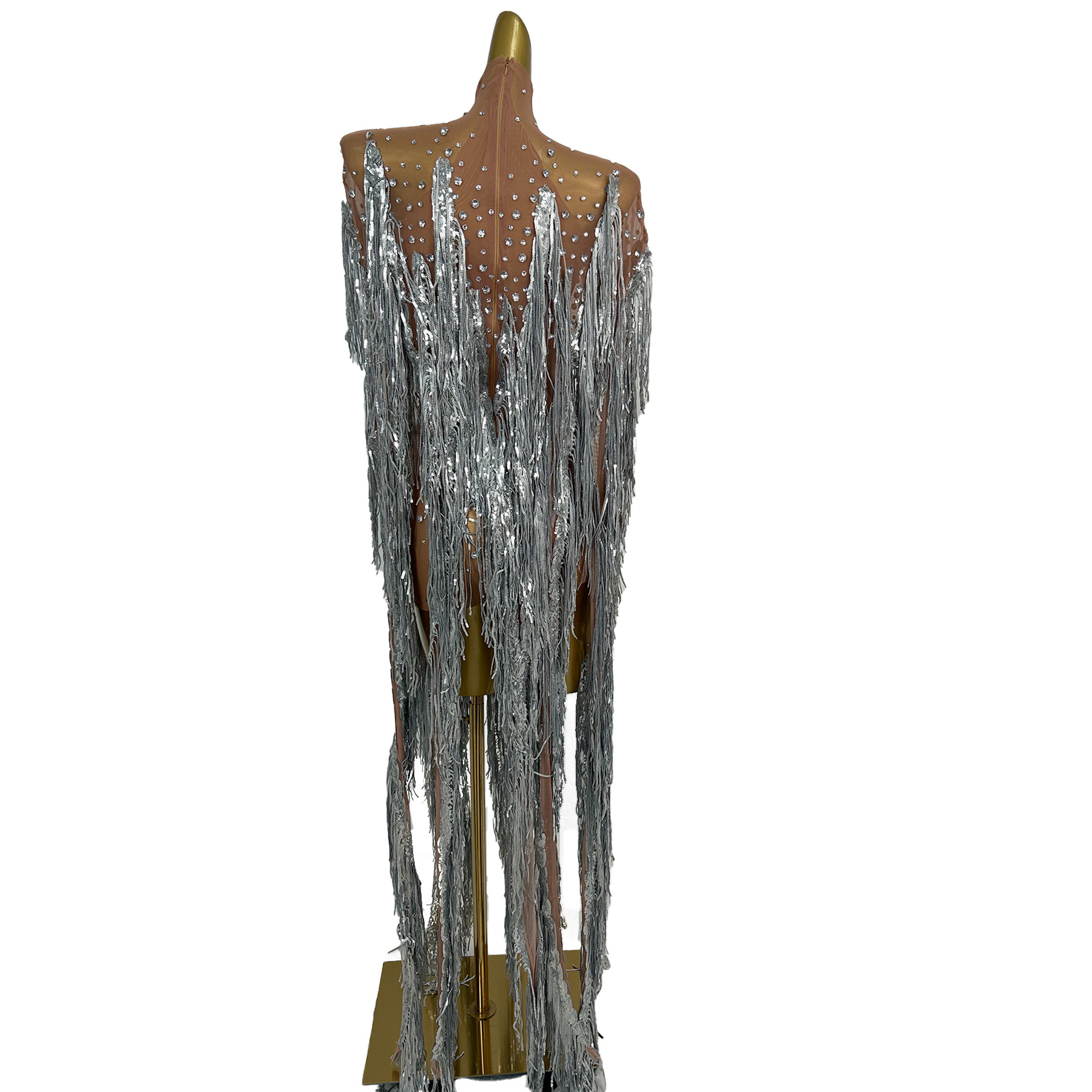 yusanBar See Through Mesh Outf - огляд і ціна Sparkly Rhinestone Club Party Dress