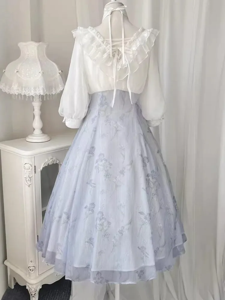 Elelgant Women Summer French V - огляд і ціна French Vintage Floral Midi Dress