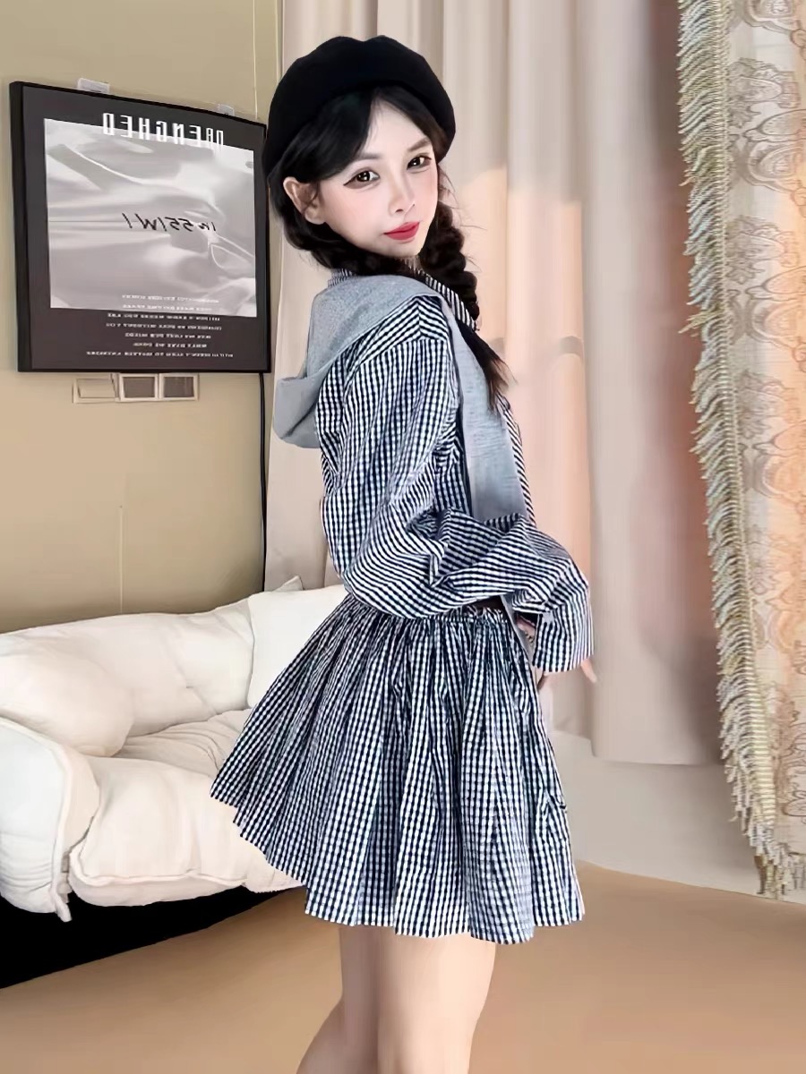 Early Autumn Korean Style Shir - огляд і ціна Korean Style A Line Shirt Dress