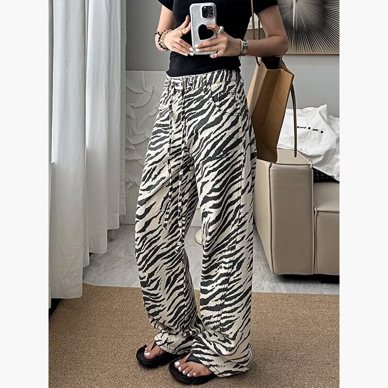 Zebra Pattern Women Jeans Vint - огляд і ціна Jeans