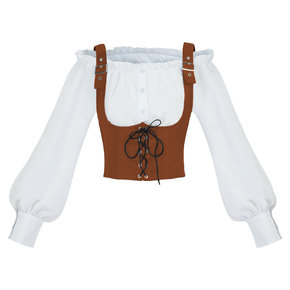 Retro Western Style Women Blou - огляд і ціна Tops