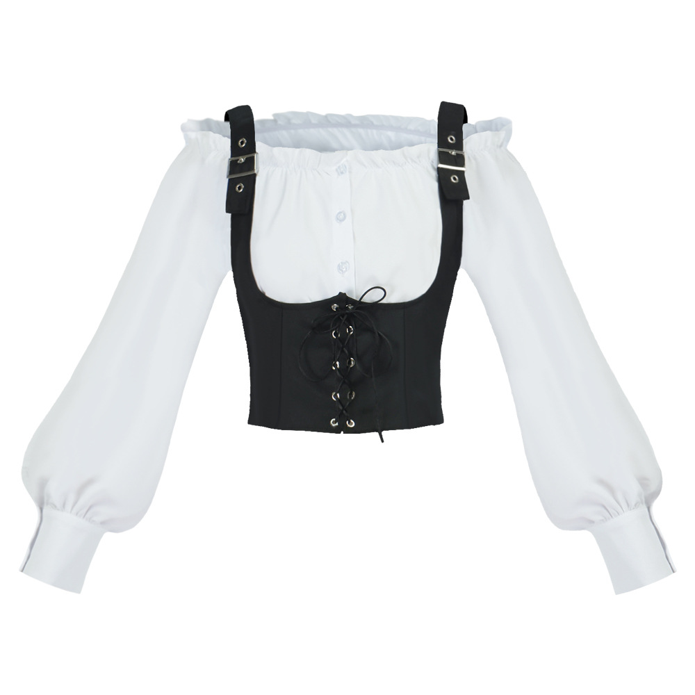 Retro Western Style Women Blou - огляд і ціна Tops
