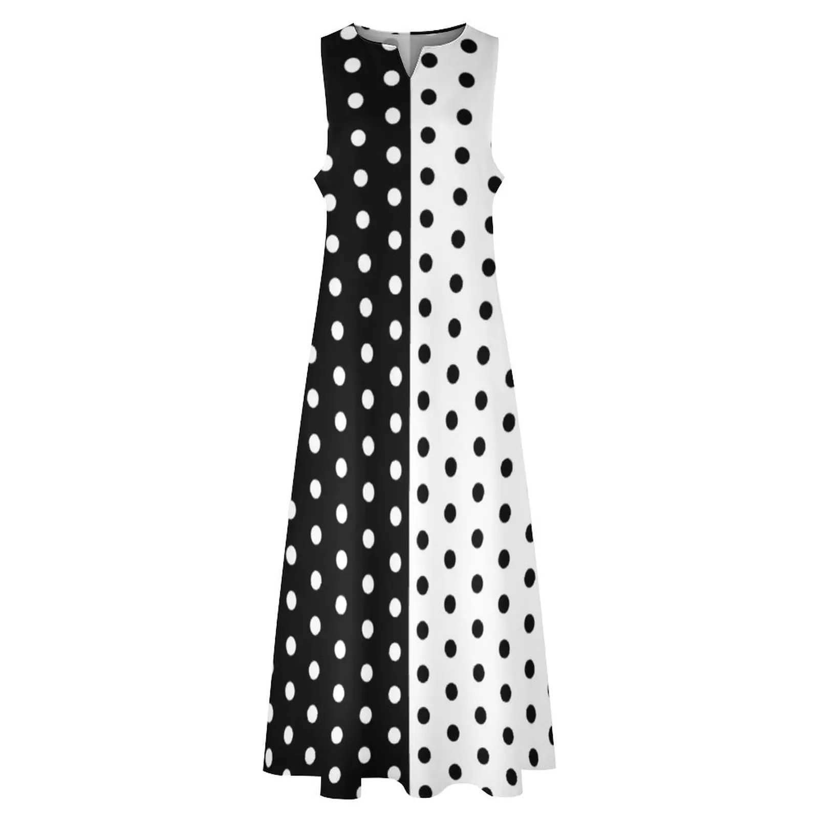 Retro Two Tone Dress Spring Bl - огляд і ціна Boho Summer Beach Maxi Dress